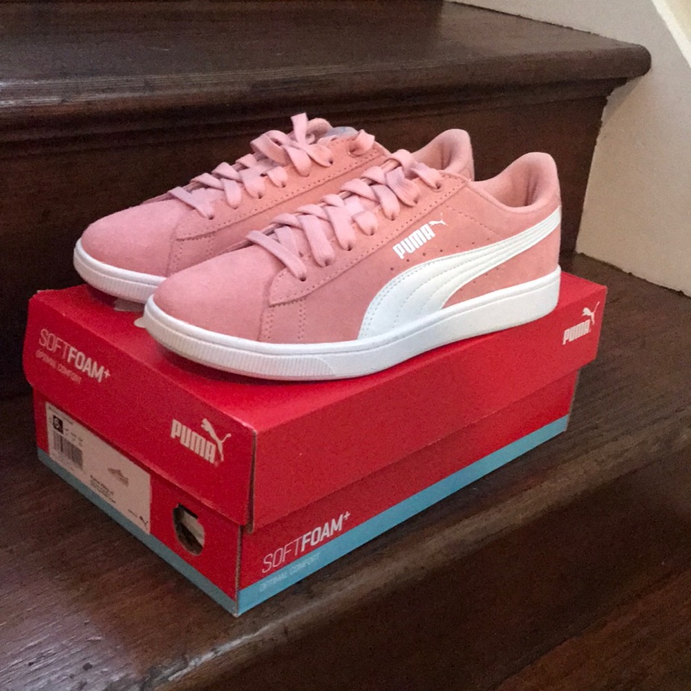PUMA Vicky v-2 in bridal rose-white-silver SNEAKER